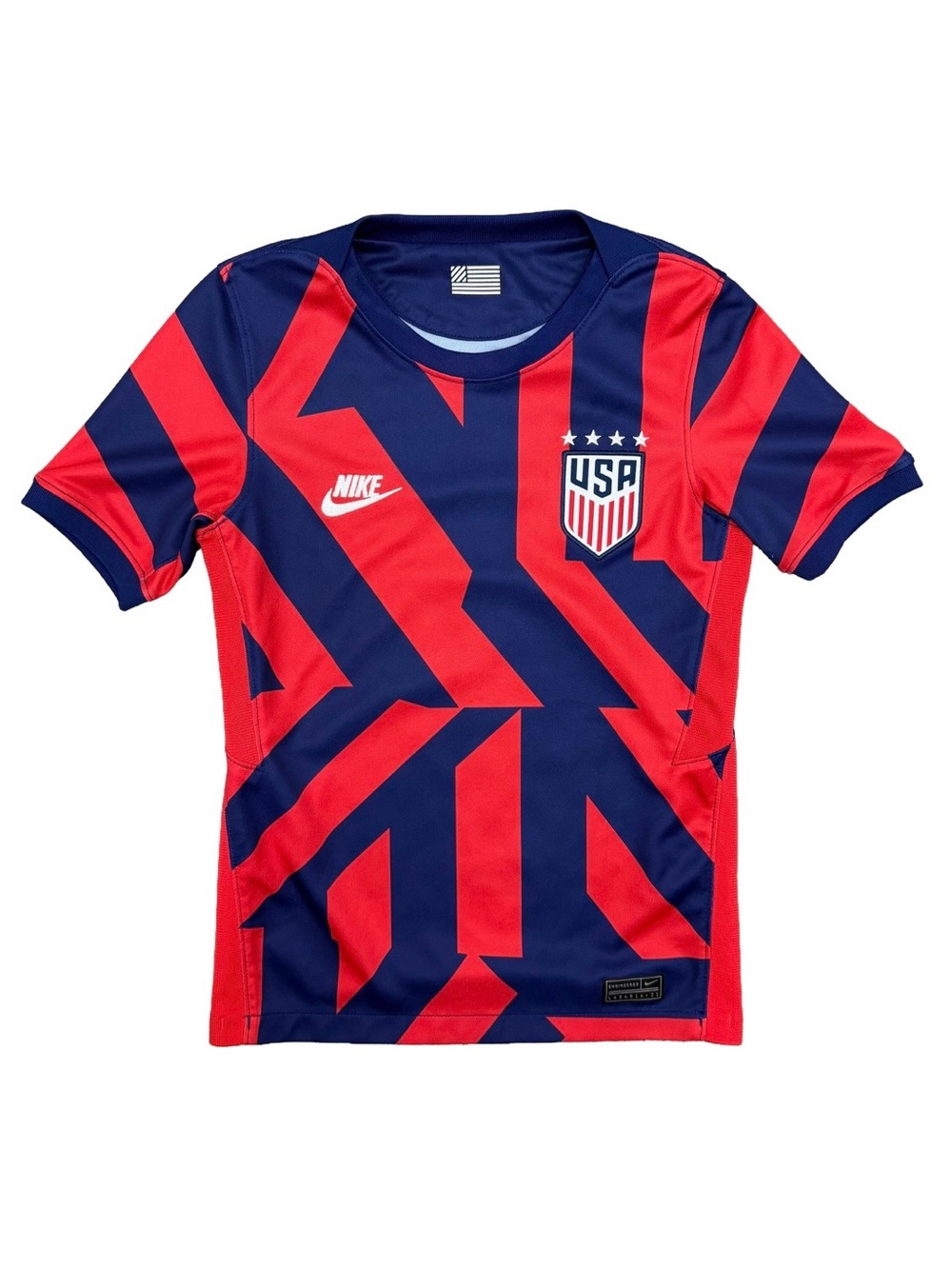 Nike Kids USA Red and Navy Blue Soccer Jersey
